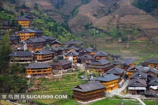 桂林龙胜龙脊梯田乡村摄影素材