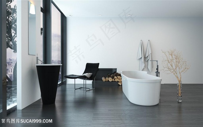 创意卫生间装修效果高清图片