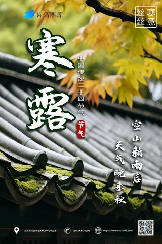 二十四节气寒露海报