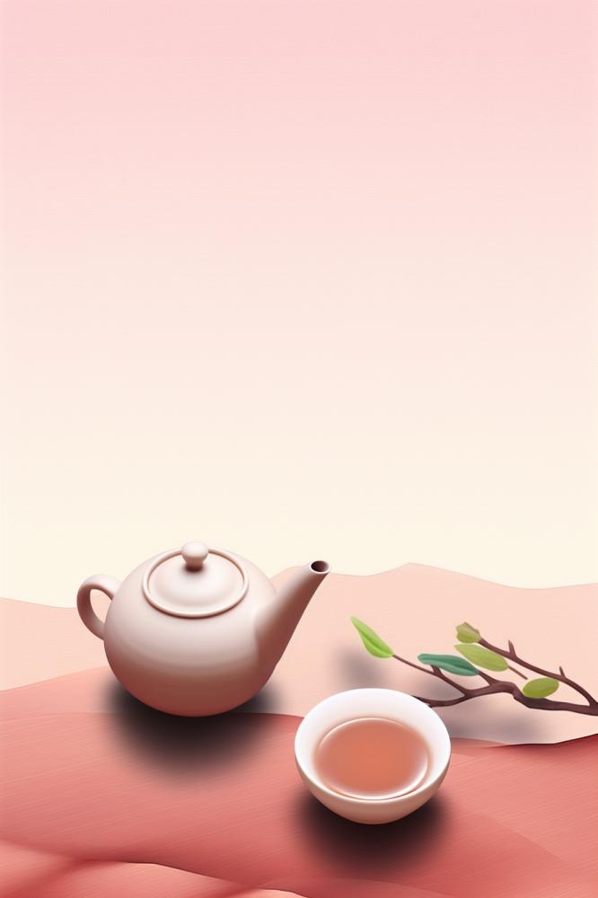 茶文化国风简约背景(896x1344)