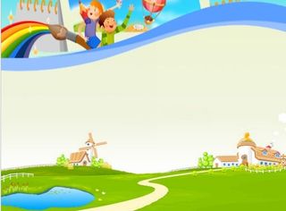 儿童成长相册成长记录PPT背景模版