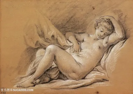 唯美复古裸体美女艺术装饰画