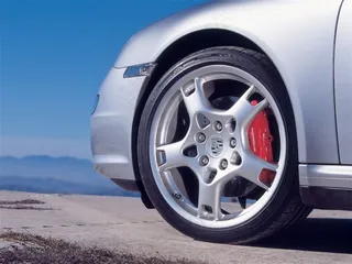 保时捷911Carrera汽车轮毂特写大图