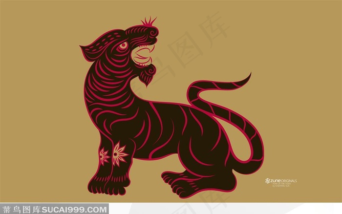 12生肖特写桌面壁纸-虎1920x1200