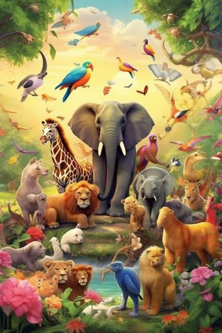 动物园可爱背景