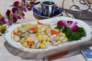 百合银杏炒鱼丁 (2)