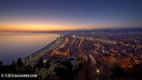 黄昏美景海景壁纸