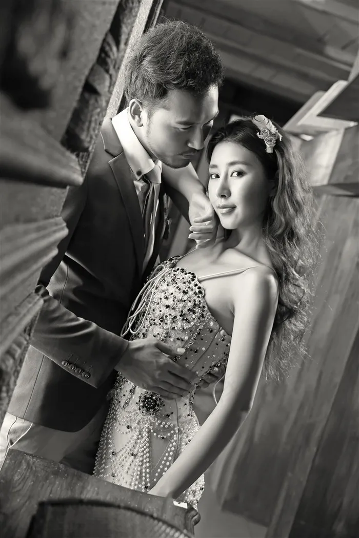 幸福时光浪漫恋人婚纱特写样片
