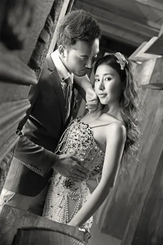 幸福时光浪漫恋人婚纱特写样片