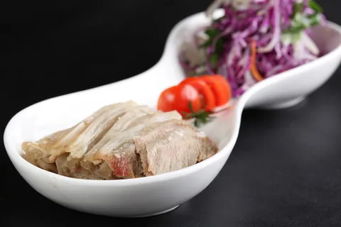 L00632白切东山羊拼银芽紫甘蓝 (2)