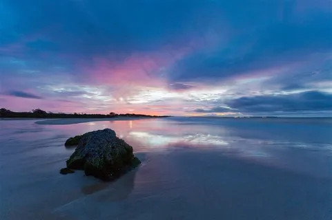 黄昏下的海洋风景图片 黄昏下的海洋风景图片