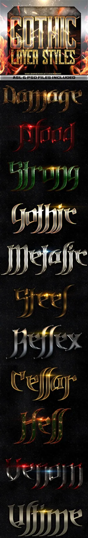 ps电影游戏文字特效（可编辑）