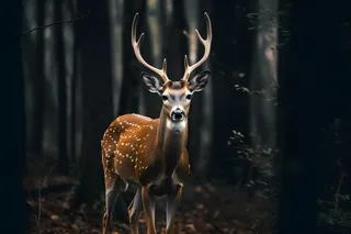 鹿斑点简约背景