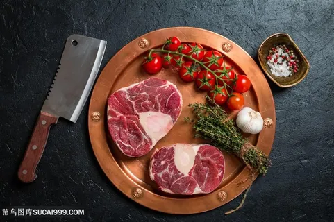 新鲜的排骨猪肉