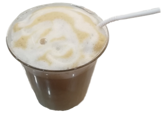 拉花绵云拿铁花式咖啡免抠实拍摄影元素素材