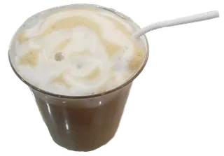 拉花绵云拿铁花式咖啡免抠实拍摄影元素素材