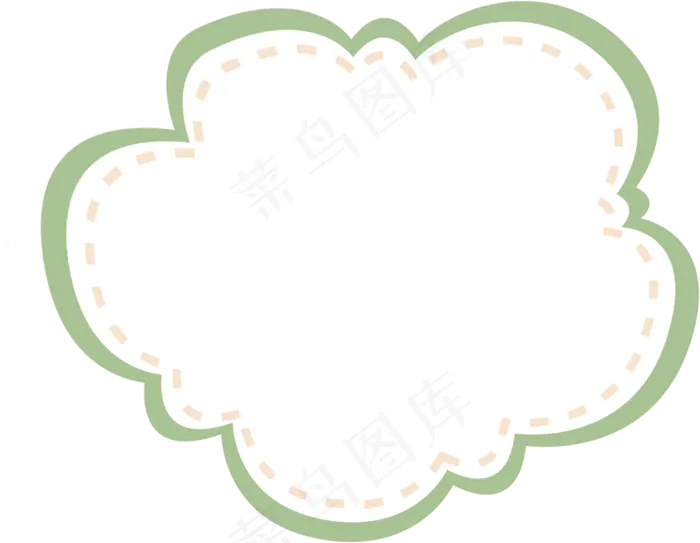 卡通边框 卡通彩色框  手绘对话框 可爱边框 免抠