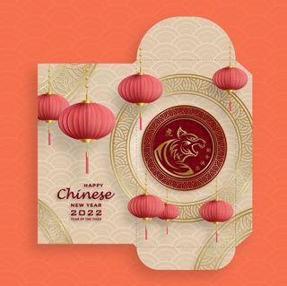 设计新年红包装饰素材