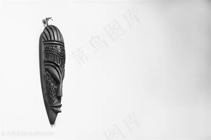非洲面具雕塑图片