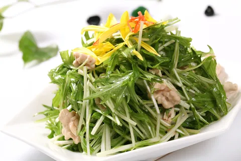 水晶菜拌桃仁 (2)