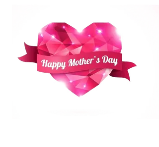 红色母亲节爱心