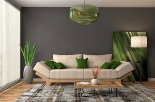 草绿色家庭装修设计高清图片