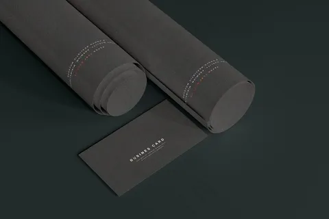 高端暗黑文具类文创VI样机模板