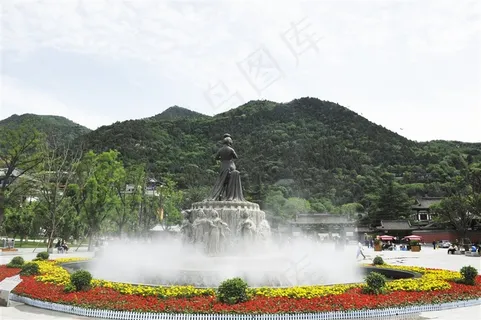 华清池园林图片