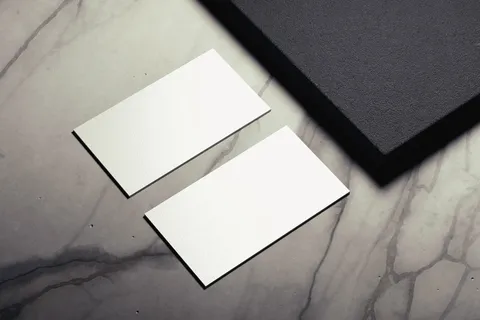 大理石背景高档轻奢名片样机