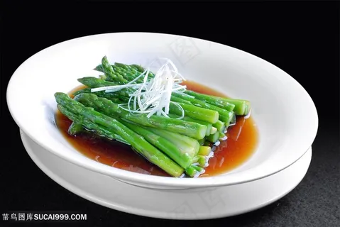 白灼芦笋中华美食摄影图中华美食 白灼芦笋中华美食摄影图中华美食