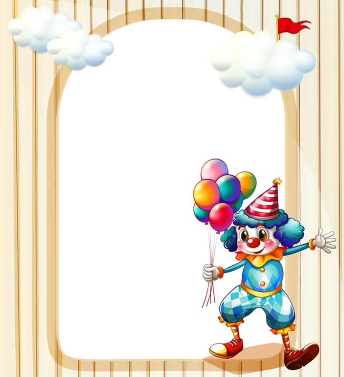 小丑卡通门框