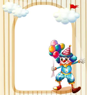 小丑卡通门框