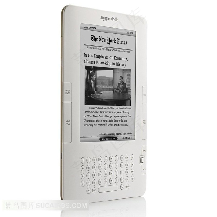 kindle电子阅读器图片白色背景