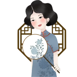 传统旗袍美女 (178)