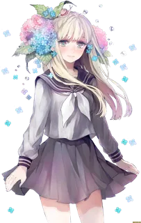 卡通花仙子线条女孩素材人物简笔