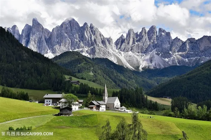 意大利多洛米蒂国家公园风景图片
