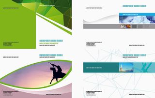 20商务企业文化画册手册背景设计感psd模版