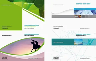 20商务企业文化画册手册背景设计感psd模版