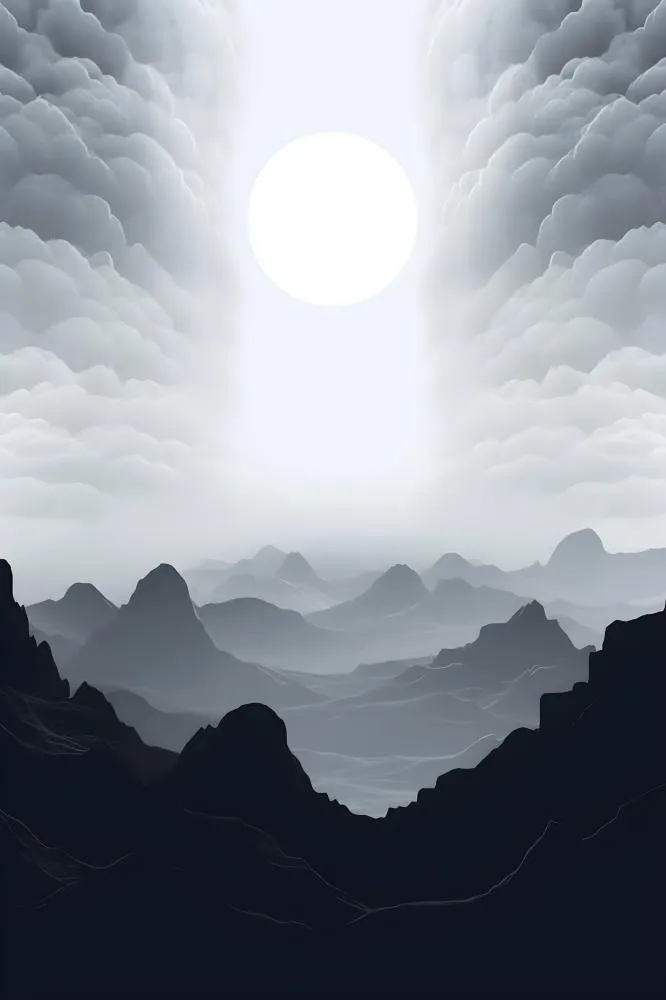 意境质感山脉背景(2400x3600)