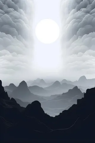 意境质感山脉背景