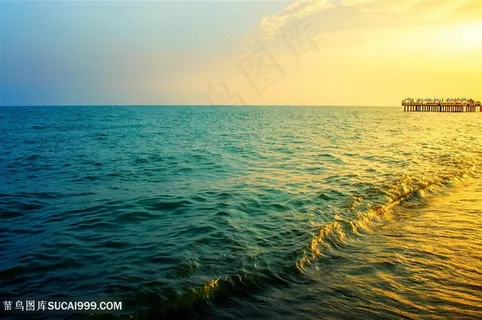 美丽的蓝天海洋景色高清图片 美丽的蓝天海洋景色高清图片