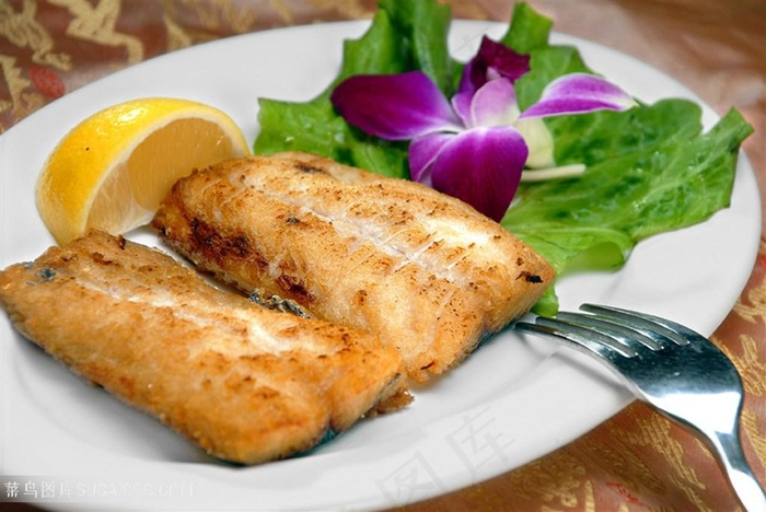 烤马鲛鱼的美食图片