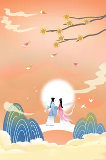 中式古典国潮来袭海报展板宣传背景图PSD设计PS模板素材