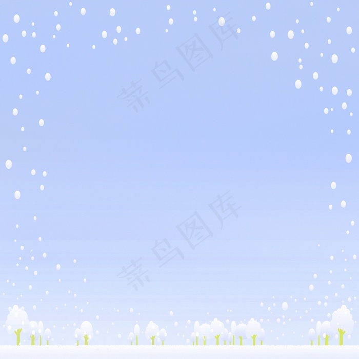 冬季梦幻飘雪背景图片