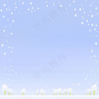 冬季梦幻飘雪背景图片
