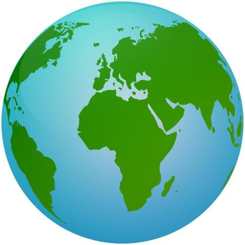 地球仪 PNG免抠(500x500)