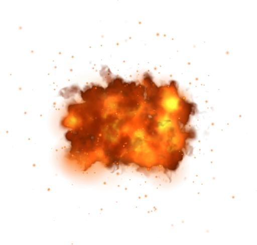 爆炸 PNG免抠(900x858)