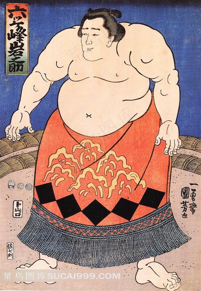 日本浮世绘相扑勇士图片
