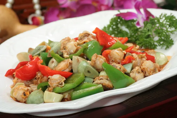 腊八蒜烧扇贝  28元 (3)