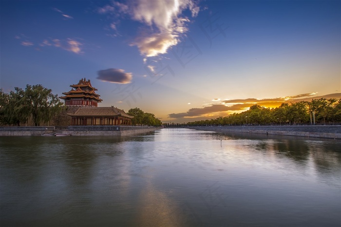 晚霞紫禁城风景区